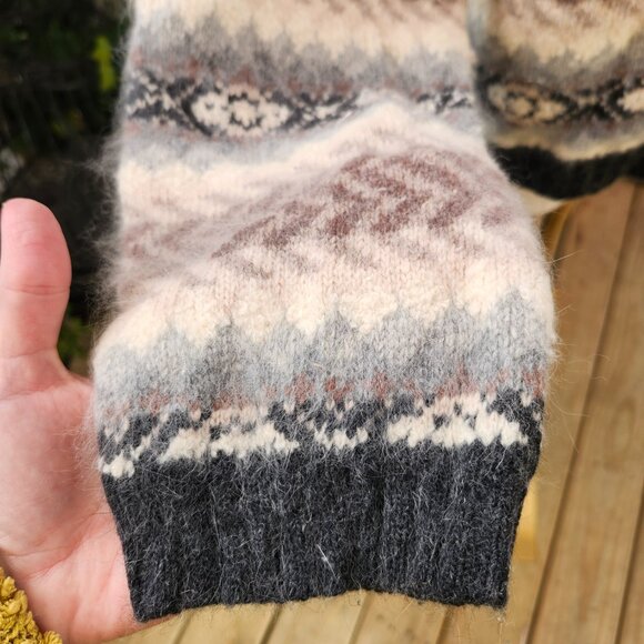 Vintage Valerie Stevens Furblend Angora & Lambswool Button Up Cardigan Sweater - Picture 12 of 15